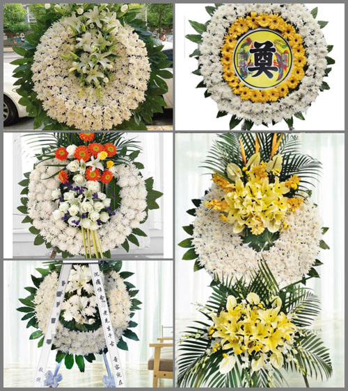 山东济宁嘉祥县马集镇薛庄村花圈速递